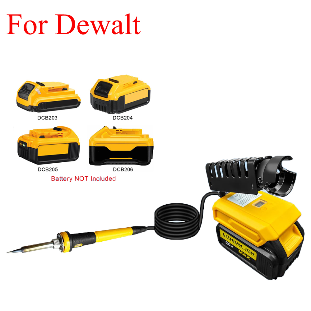 Diy Electronics Organizer - ชุดหัวแร้งบัดกรีแบบพกพา ใช้ได้กับแบตเตอรี่ Dewalt 20V 60W หัวแร้งไฟฟ้าไร้สาย