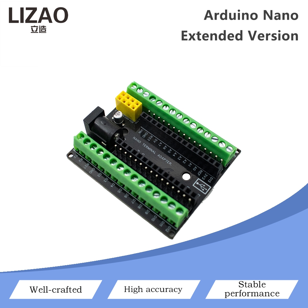 Diy Electronic Load - บอร์ดขยายเทอร์มินัลนาโน อะแดปเตอร์เทอร์มินัล V2.0 พร้อมพอร์ตจ่ายไฟ DC ซ็อกเก็ตโมดูล
