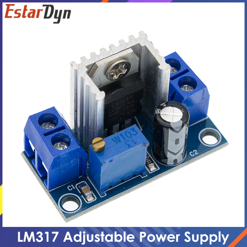 Lm317 Voltage Regulator - LM317ปรับแรงดันไฟฟ้าได้แหล่งจ่ายไฟแปลง DC-DC LM317โมดูลแผงวงจรลดระดับลง