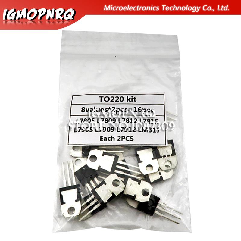 Lm317 Voltage Regulator - 8มูลค่า * 2ชิ้น = 16ชิ้น7805 7809