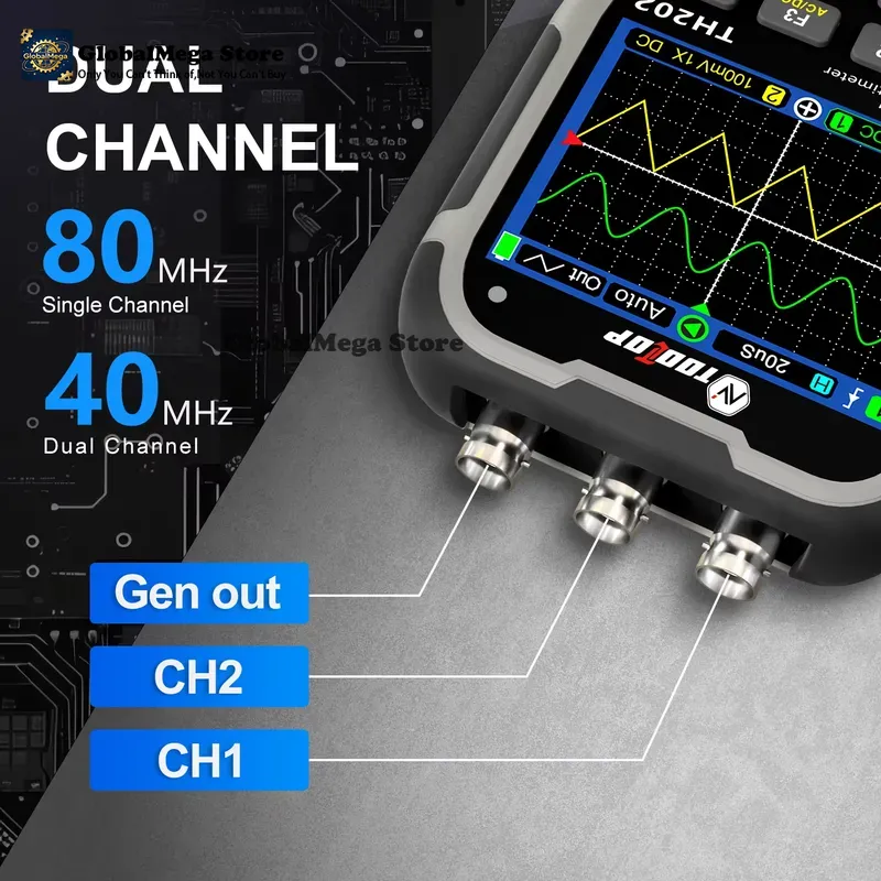 Multimeter Digital - TOOLTOP TH202 TH201 ET15S ET14S กล้องถ่ายภาพความร้อนออสซิลโลสโคปมัลติมิเตอร์