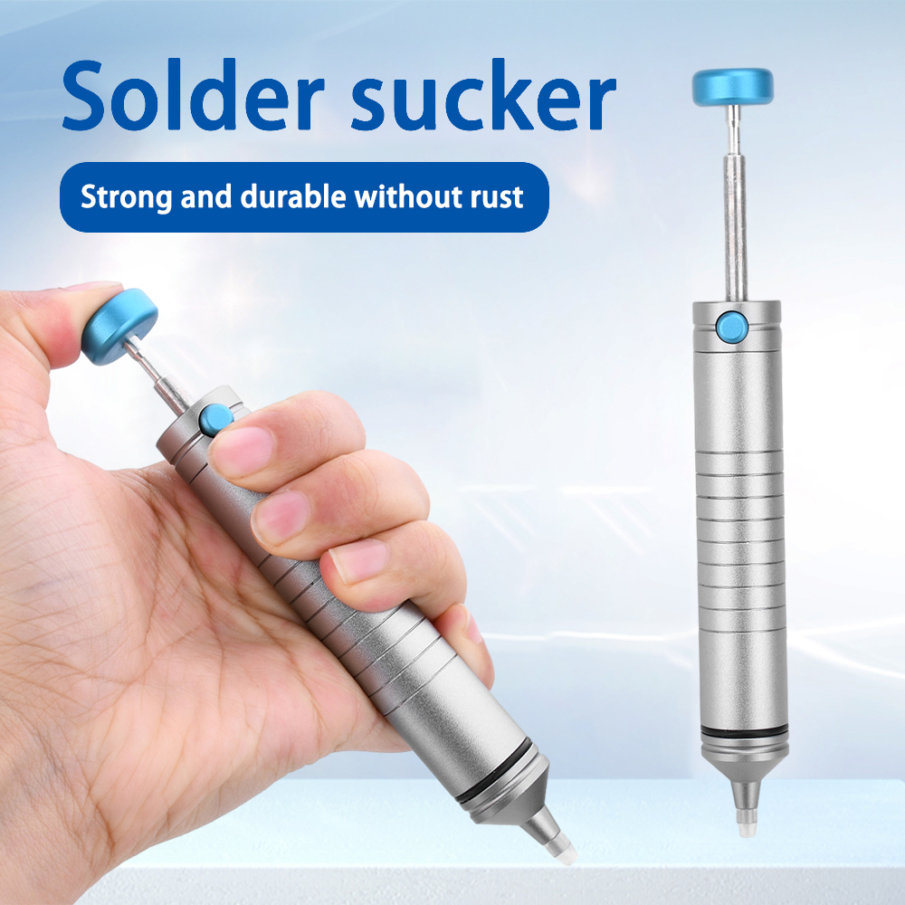 Desoldering Pump Solder - ปั๊มดูดบัดกรีสุญญากาศแบบแมนนวล 350 ° C อุณหภูมิทน Solder