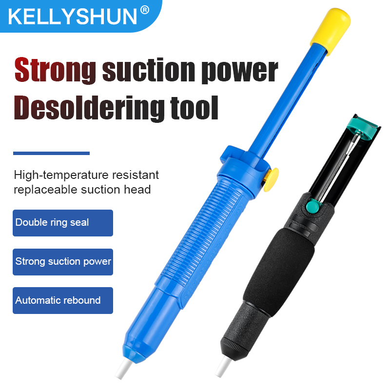 Desoldering Pump Solder - ปั๊มดูดตะกั่ว KELLYSHUN สำหรับซ่อมแซมชิ้นส่วนอิเล็กทรอนิกส์
