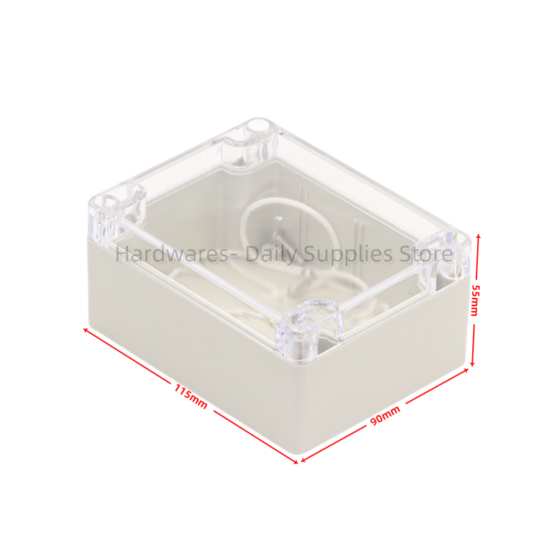 Diy Electronics Organizer - 1ชิ้น115x90x55มม. พลาสติกกันน้ำกล่องฝาปิดกล่องหุ้มอุปกรณ์อิเล็กทรอนิกส์อิเล็กทรอนิกส์ DIY 115มม. X 90มม.