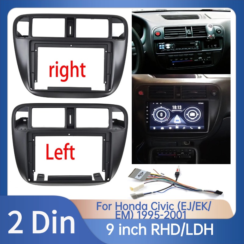 Diy Electronics Radio - ชุดอุปกรณ์ตกแต่งหน้าปัดวิทยุรถยนต์ 2DIN ขนาด 9 นิ้ว สำหรับ
