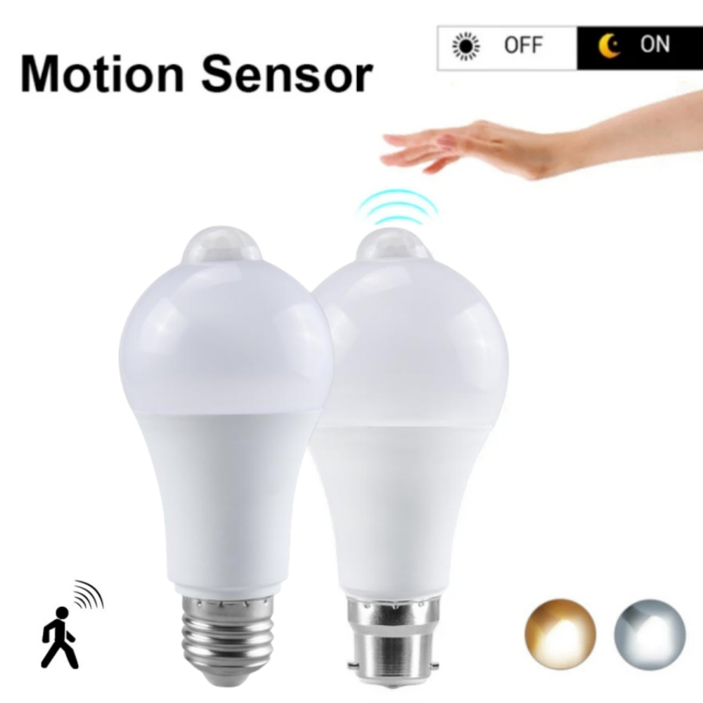 Ldr Light Sensor - PIR Motion Sensor หลอดไฟ LED 12W