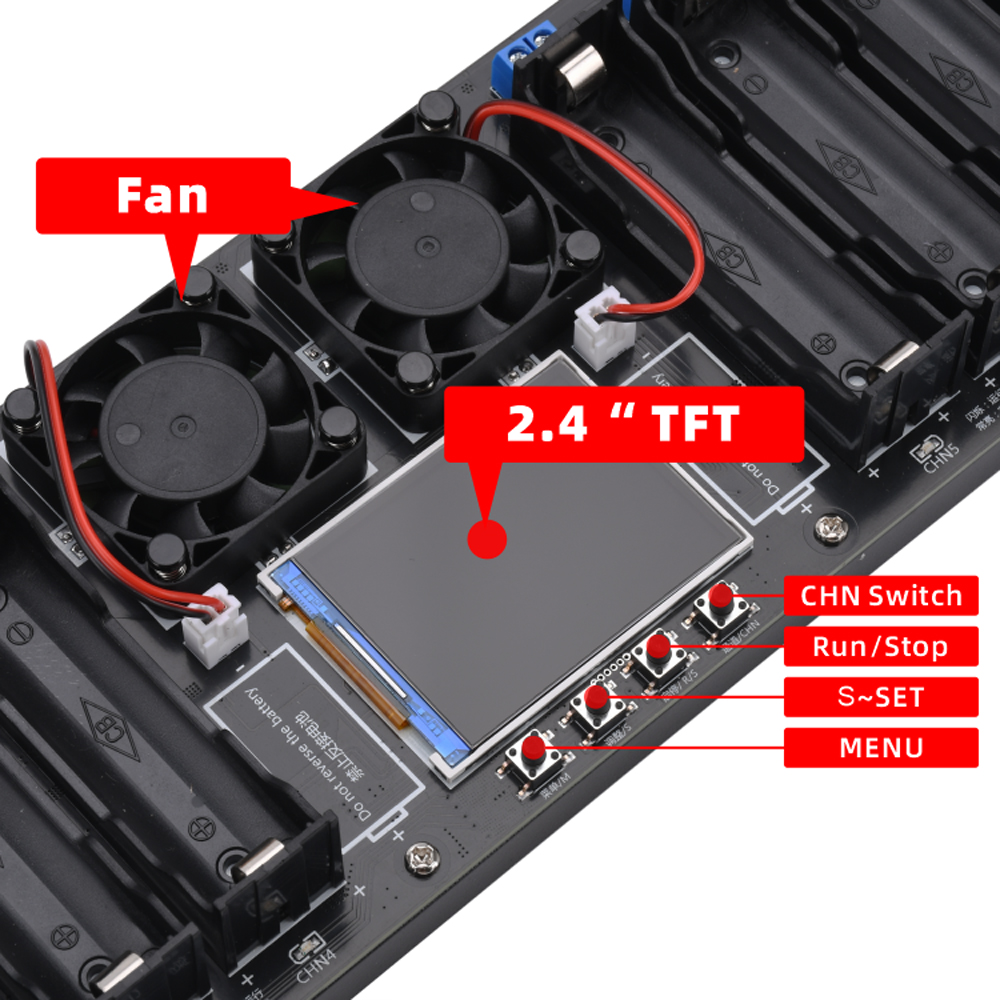 2/4/8 ช่อง 18650 แบตเตอรี่ความ - Diy Electronic Load บทวิจารณ์และราคา