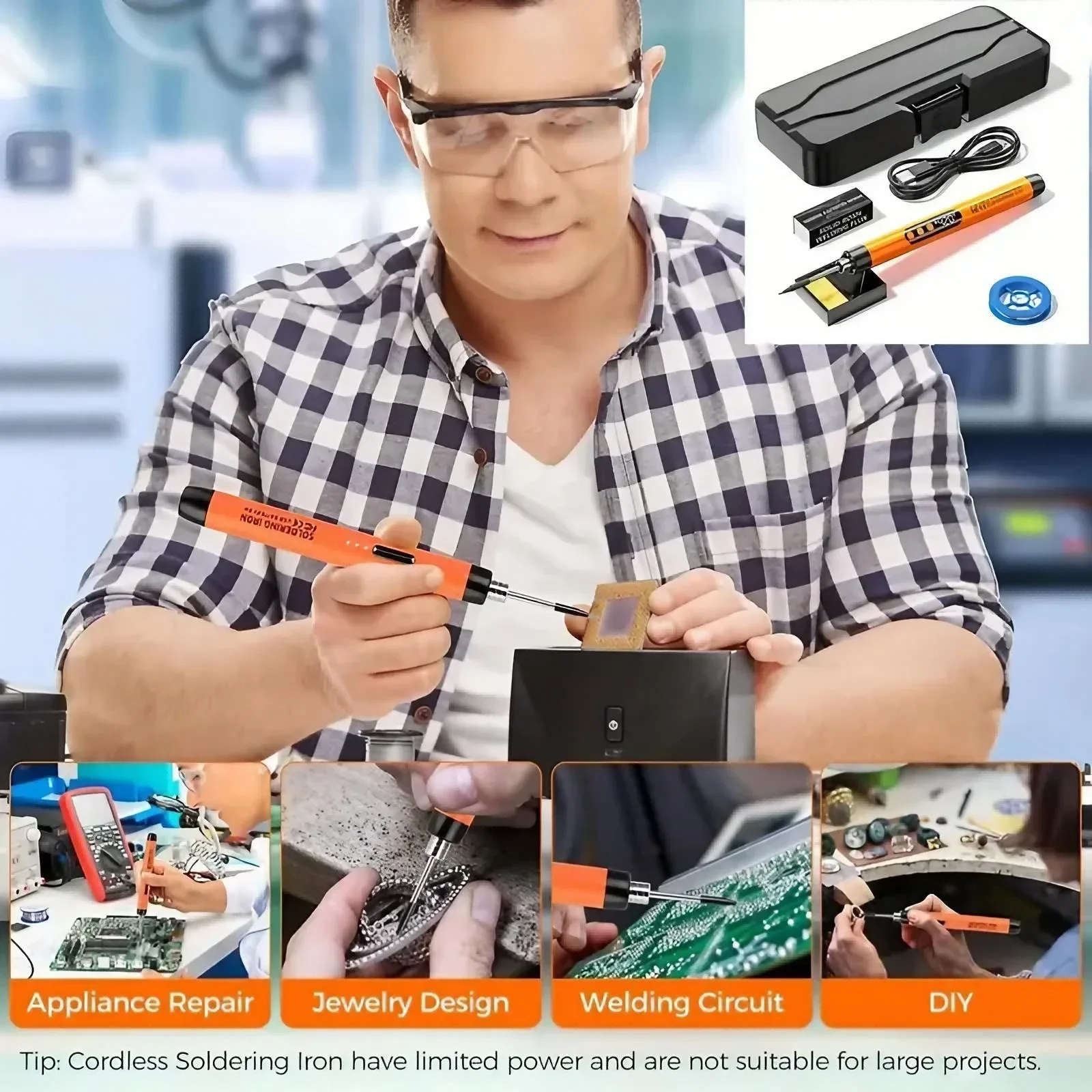 หัวแร้งบัดกรีขนาดเล็กแบบชาร์จไ - Diy Drone Electronics Kit บทวิจารณ์และราคา