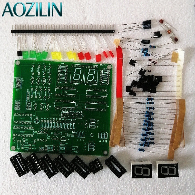 ชุดไฟจราจรวงจรดิจิตอล AOZILIN  - Diy Electronics Course บทวิจารณ์และราคา