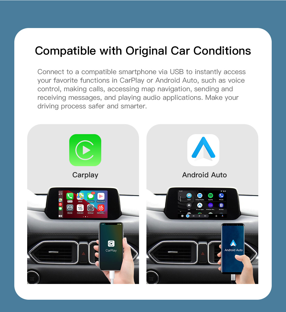 อัพเกรด CarPlay Android Auto U - Diy Electronics Radio บทวิจารณ์และราคา