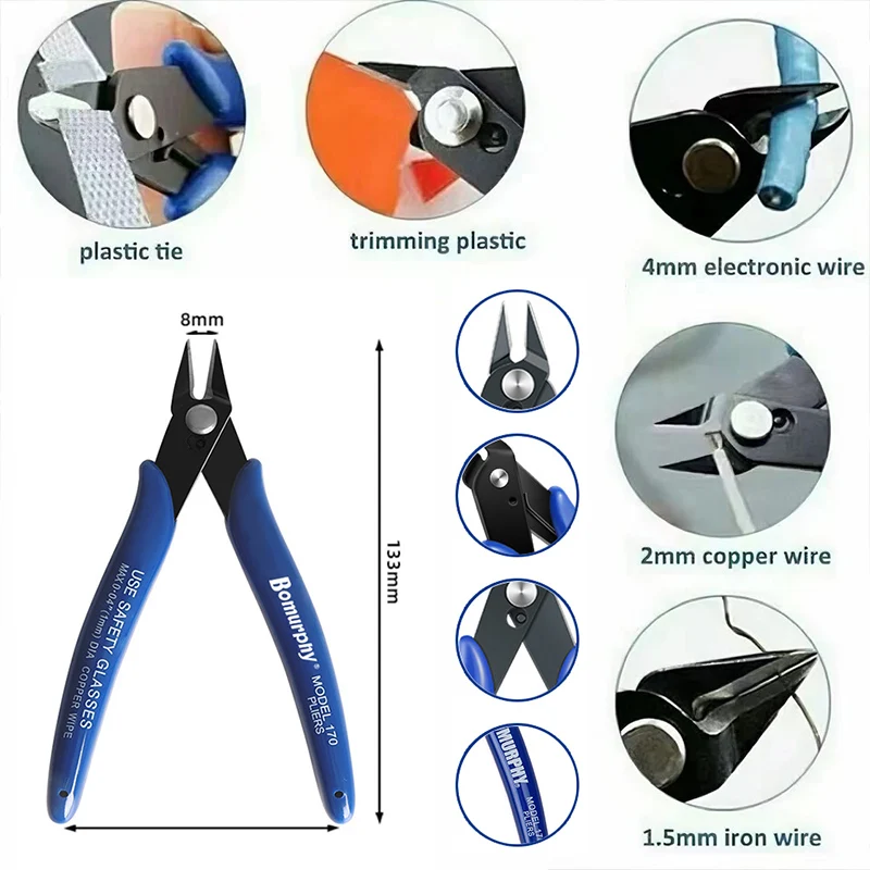 ชุดคีมตัดปากเฉียงอิเล็กทรอนิกส - Diy Electronics Gadget บทวิจารณ์และราคา