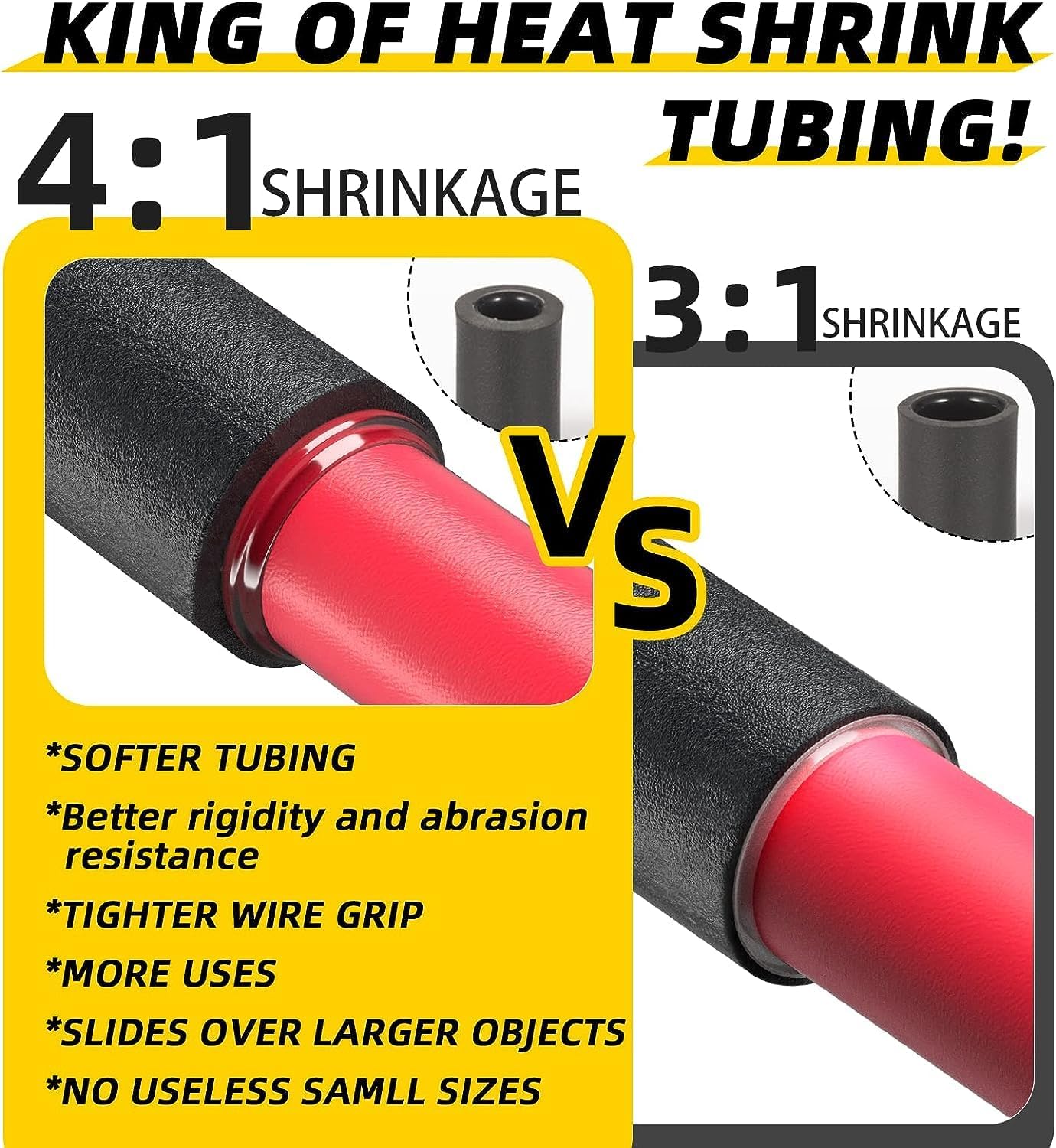 2M ท่อหดความร้อน 4:1 กาวติดผนั - Heat Shrink Tubing บทวิจารณ์และราคา