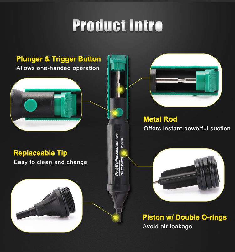 Pro'sKit ของแท้ 100% รุ่น 8PK- - Desoldering Pump Solder บทวิจารณ์และราคา