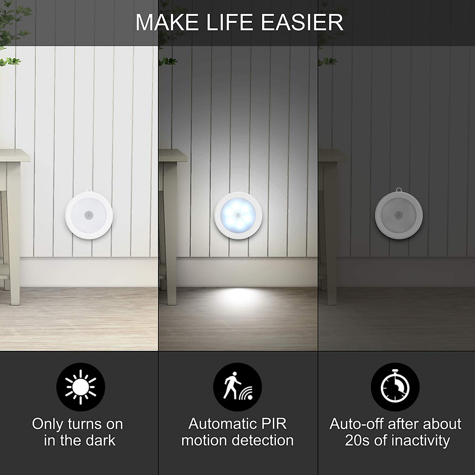 PIR Motion Sensor LED Night Li - Ldr Light Sensor บทวิจารณ์และราคา