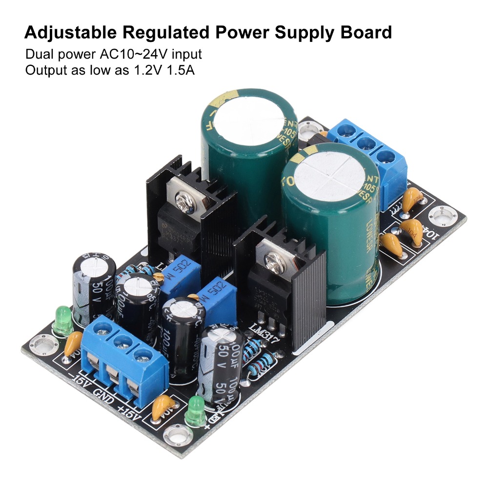 LM317 LM337 โมดูลควบคุมแรงดันไ - Lm317 Voltage Regulator บทวิจารณ์และราคา