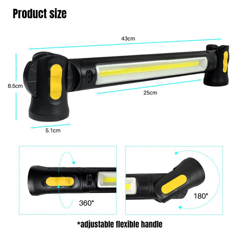 ไฟทำงานแม่เหล็ก LED 1200LM 440 - Ldr Light Sensor บทวิจารณ์และราคา