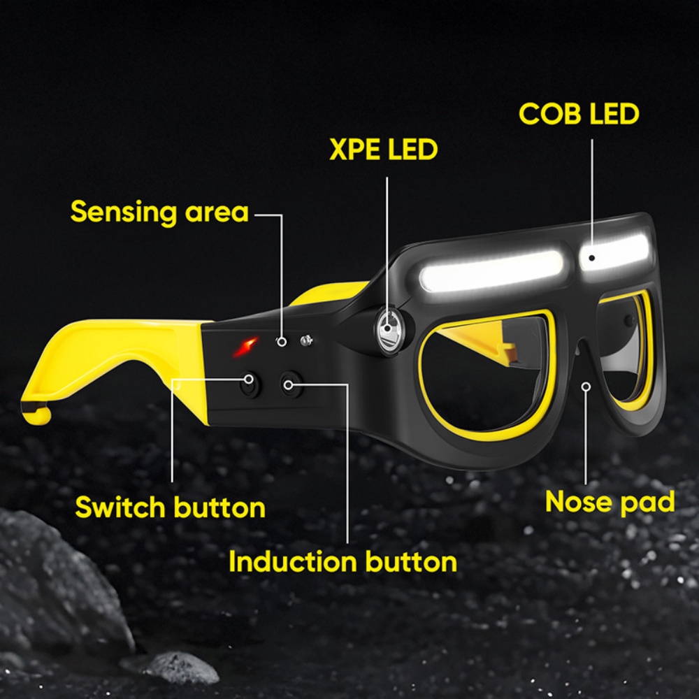 แว่นตาไฟหน้า LED แบบชาร์จไฟได้ - Ldr Light Sensor บทวิจารณ์และราคา