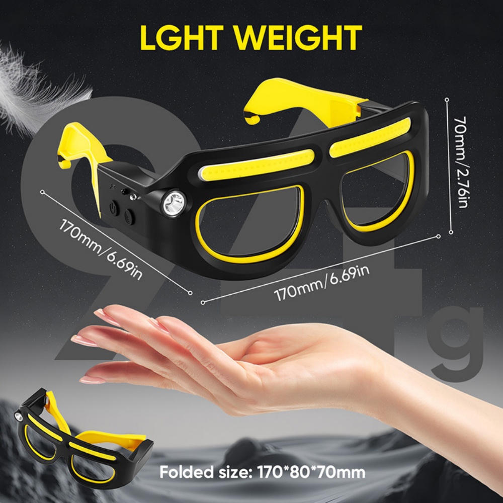 แว่นตาไฟหน้า LED แบบชาร์จไฟได้ - Ldr Light Sensor บทวิจารณ์และราคา